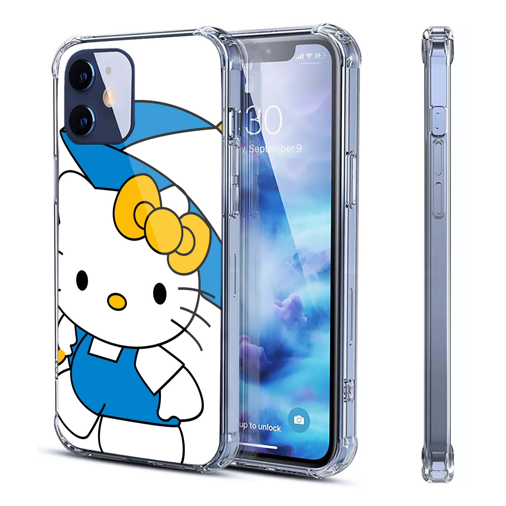 （画像用） Hello Kitty ハローキティ 【iPhone 12シリーズ対応】透明スマホケース（クリアソフトケース）